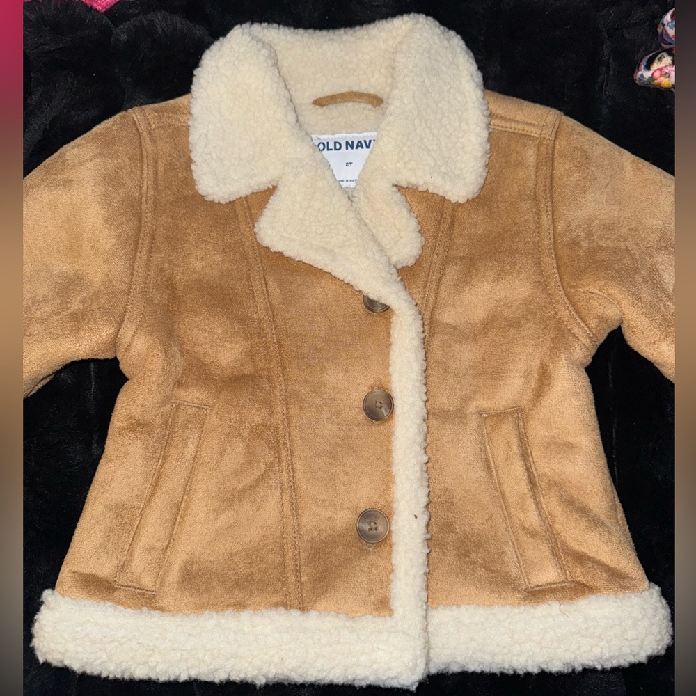 ￼ Faux suede coat